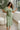 Joelle Sage Green Satin Midi Dress- top view
