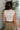 Elisa White Crinkle Sleeveless Tank- back view