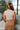Elisa Beige Crinkle Sleeveless Tank- back view