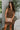 Alexa Brown Denim Belt Mini Dress- front top view