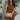 Alexa Brown Denim Belt Mini Dress- front top view