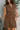Alexa Brown Denim Belt Mini Dress- close up front view