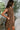 Alexa Brown Denim Belt Mini Dress- close up side view