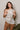 Miranda Ivory & Brown Satin Polka Dot Tank- front view