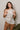 Miranda Ivory & Brown Satin Polka Dot Tank- front view