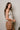 Miranda Ivory & Brown Satin Polka Dot Tank- close up frontal side view
