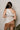 Miranda Ivory & Brown Satin Polka Dot Tank- back view
