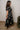 Charleigh Black Multi Floral Zip-Up Midi Dress- full body frontal side view