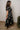 Charleigh Black Multi Floral Zip-Up Midi Dress- full body frontal side view