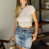 Tory Denim Mini Skirt - Front view