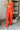 Brittany Red Orange Floral Pants - Front view