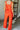 Brittany Red Orange Floral Pants - Back view