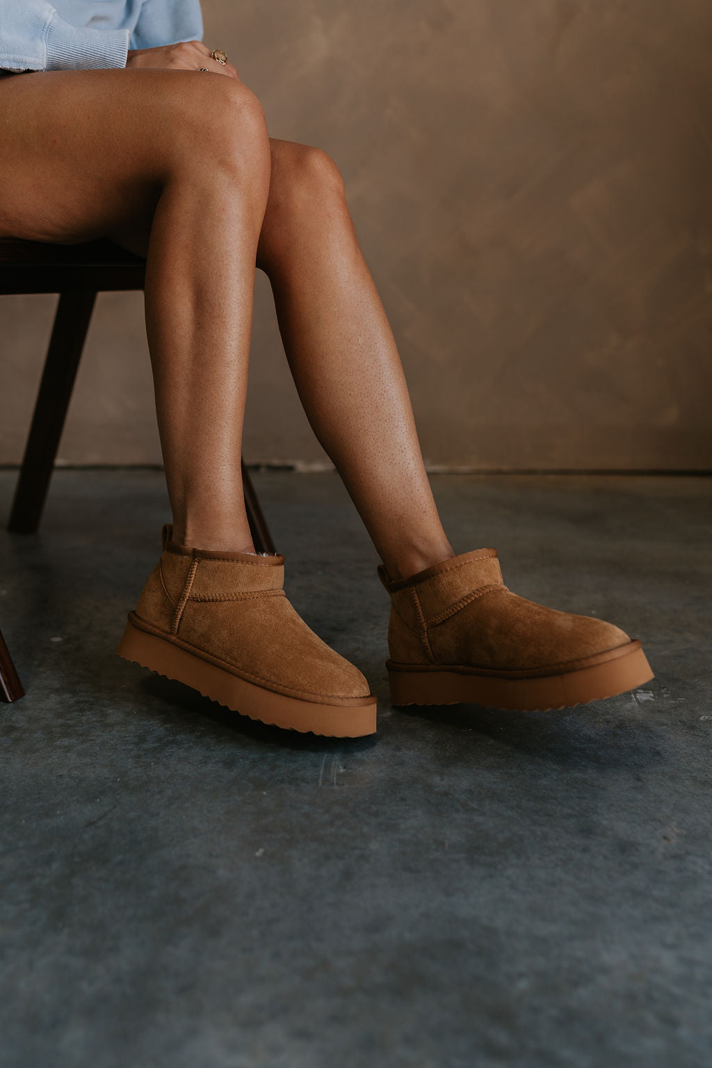 Breckenridge Chestnut Ankle Boot- side view