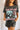 Front view of model wearing the Bob Dylan Cropped Graphic Tee, which features charcoal knit fabric, a round neckline, and short sleeves.