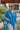 Beach Dreams Oversized Top In Blue - front