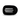Teleties Jet Black Medium Flat Round Hair Clip- flat lay view
