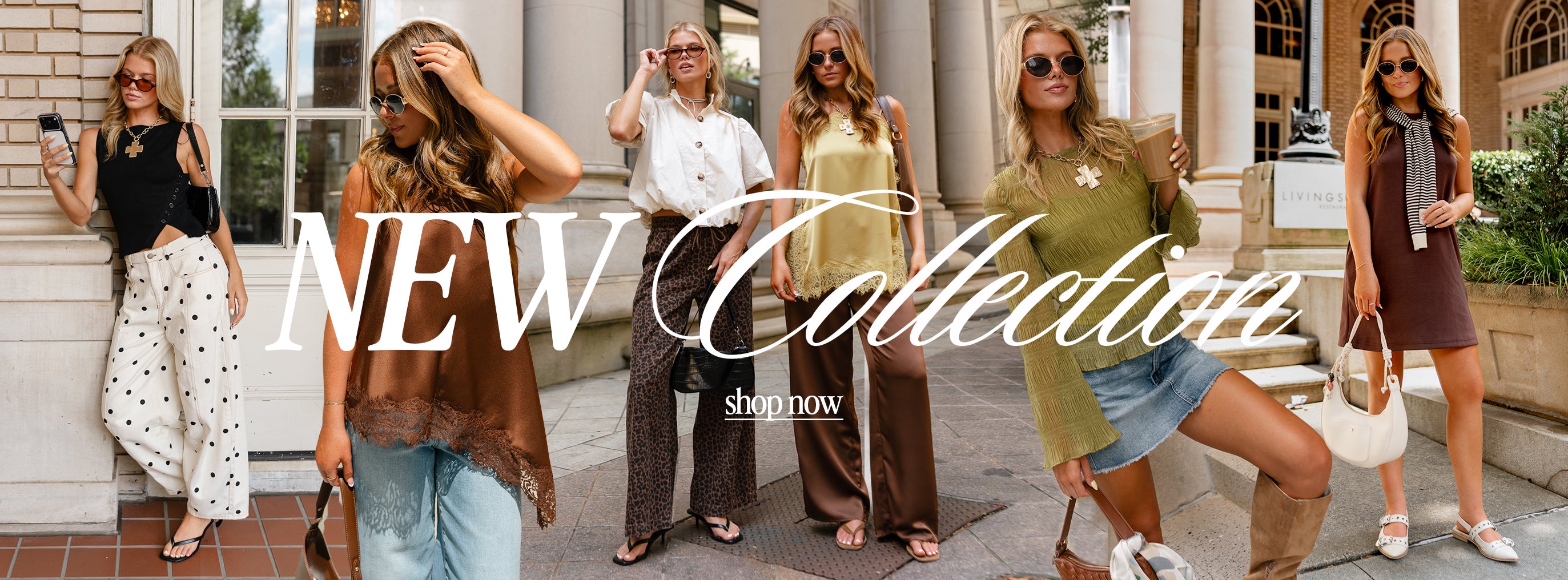 New Collection - models in fall clothing
