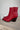 Frankie Western Ankle Red Boot - close up side view