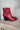 Frankie Western Ankle Red Boot - side view