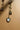 Leslie Gold & Pearl Heart Dangle Earring- close up detail view