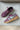 Gola Grandslam Suede Trainer Wine & Green Mist Sneaker- flat lay view