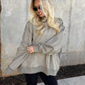 Hadley Olive Mineral Wash Sweatshirt - front view