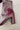 Mia Thiva Burgundy Block Heel Boot- close up heel side view