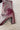 Mia Thiva Burgundy Block Heel Boot- close up heel side view