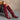 Lexington Wine Knee High Boot- frontal side view