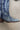 Steve Madden Albany Denim Western Boot- side toe view