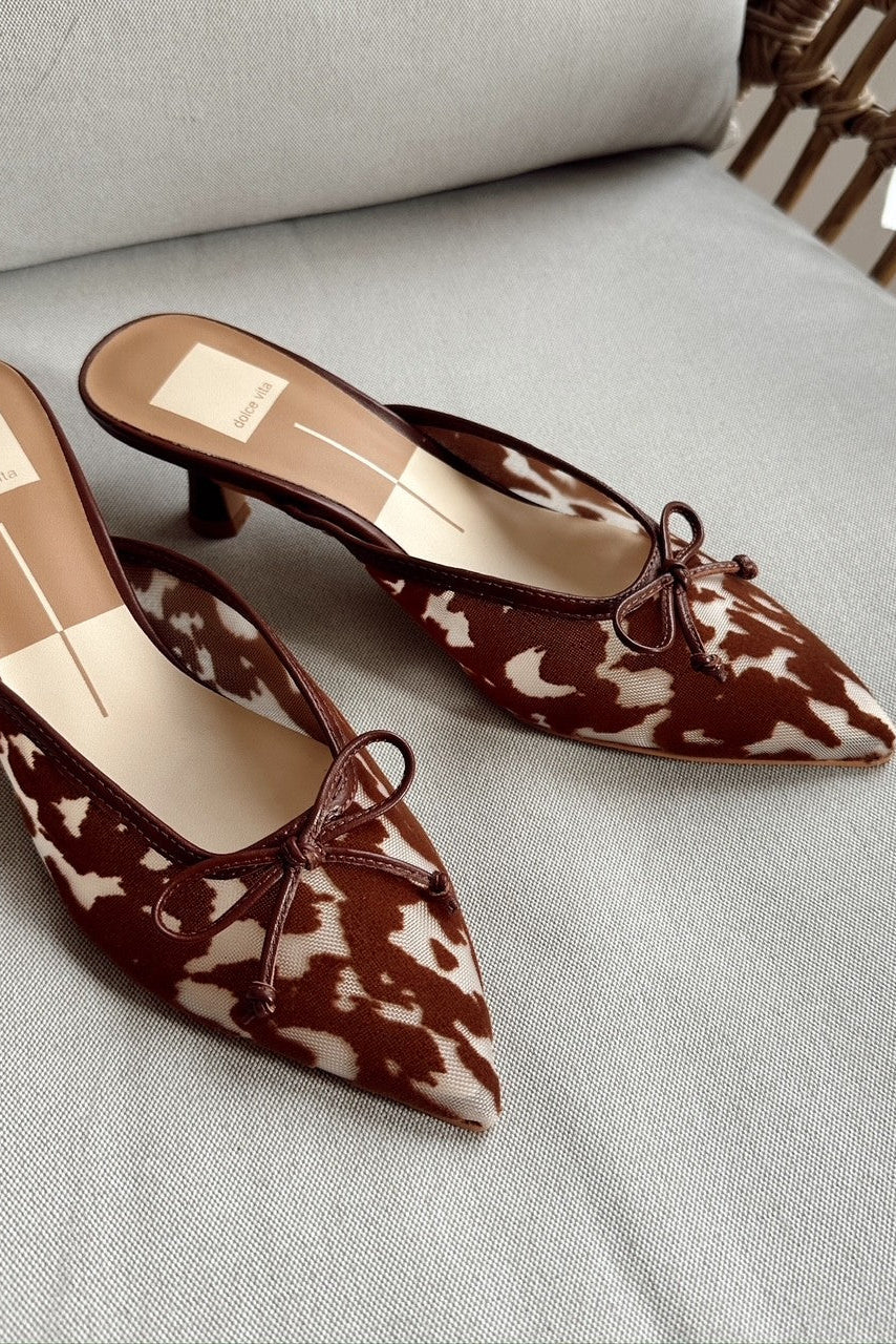 Dolce Vita Cleo Bow Kitten Heel Mule - top front view