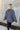 Hadley Charcoal Grey Mineral Wash Sweatshirt- back view