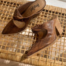 Hey Girl by Corkys Not Gonna Happen Cognac Mule- flat lay close up view