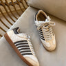 Shu Shop Stevie Beige Shearling Sneaker- flat lay view