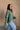 Gia Green & Lavender Quarter Zip Pullover - side view on brunette model