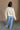 Gia Ivory & Beige Quarter Zip Pullover - full back view