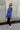 Hadley Royal Blue Mineral Wash Sweatshirt - full body side view