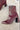 Mia Thiva Burgundy Block Heel Boot- full side view