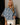 model wearing polka dot denim top