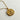 Close-up image of the Virgo Zodiac Gold Coin Necklace that has a mermaid playing an instrument on the coin. Shown against white background.