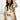 Front view of model wearing the Warm Wishes Plaid Shacket that has brown, black and cream plaid with a cream faux-fur lining, a button-up front, a collar, two front pocket, and long sleeves. Worn unbuttoned over white top.