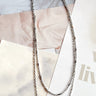 Image of the Perfect Day Necklace, that features two silver chains of varied lengths.
