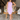 Full body view of model wearing the Out And About Dress In Lavender which features lavender knit fabric, ruched side details, midi length, lavender lining, a round neckline and a sleeveless design.
