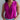 Front view of model wearing the I Fell For You Bodysuit which features purple lightweight fabric, a surplice neckline with a snap closure, a sleeveless design, and a thong bottom with snap closures.