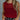 Front close up view of model wearing the Waiting For You Tank which features burgundy open knit fabric, thick hem, round neckline and sleeveless.