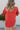 Back view of the Best Of My Love Top that features a deep V neckline, a half sleeve with a ruffle detail, a ruched front with adjustable ties, a high-low design, and a flowy fit.