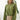 Front view of model wearing the Warm And Fuzzy Pullover in Olive that has soft fleece fabric, long raglan sleeves, ribbed trim, and a round neckline.