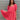 Frontal view of the Bubble Gum Mini Dress that features a pink cotton material, a squared neckline, a half sleeve, a tiered babydoll design, a back button closure, a flowy fit, and a mini length.