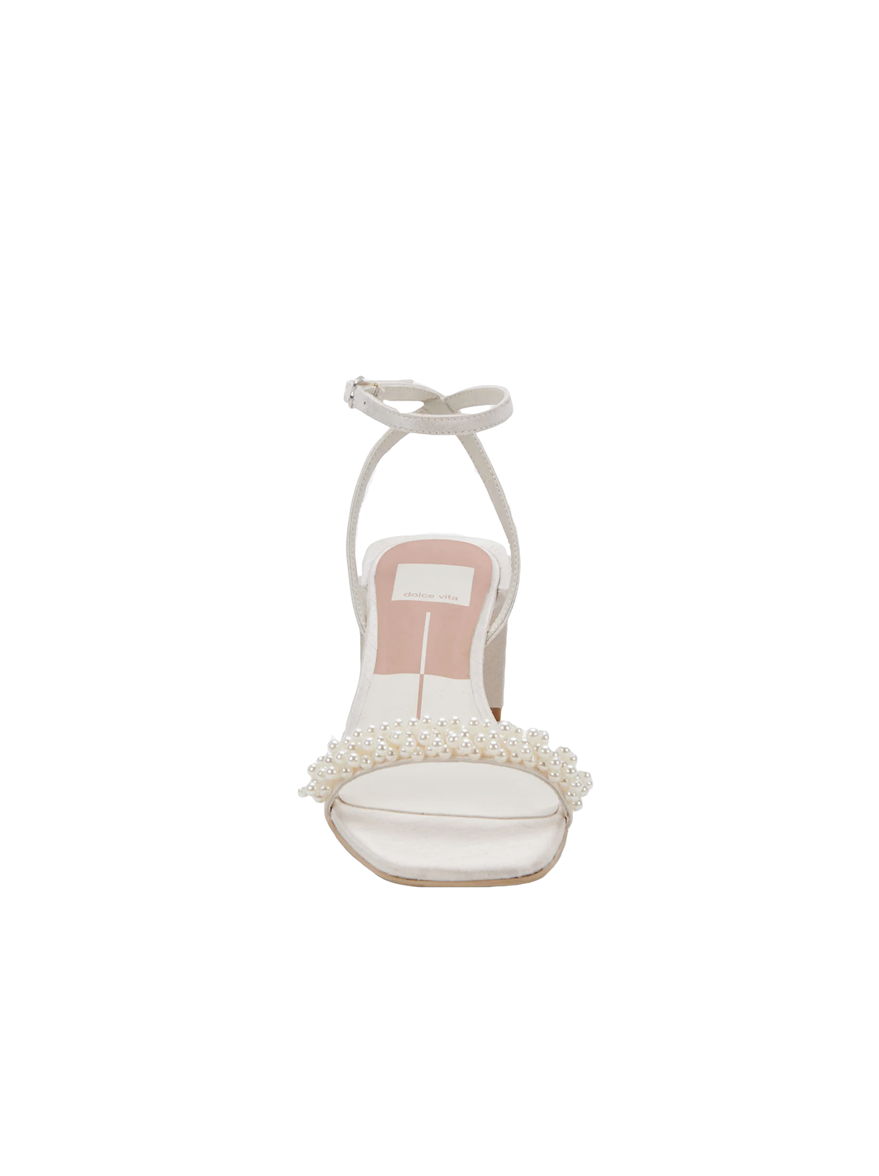 Front view of Zalima Heels Textile + Pearl Upper Synthetic Outsole Synthetic Lining Synthetic Sock 2.3" Heel Height