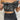 Frontal view of the My Muse Crop Top that features a black PU material, a sleeveless design with a straight neckline, a bow detail at the bust, a smocked back, and a cropped fit.